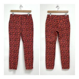 J. Lindeberg Red and Black Patterned Pants